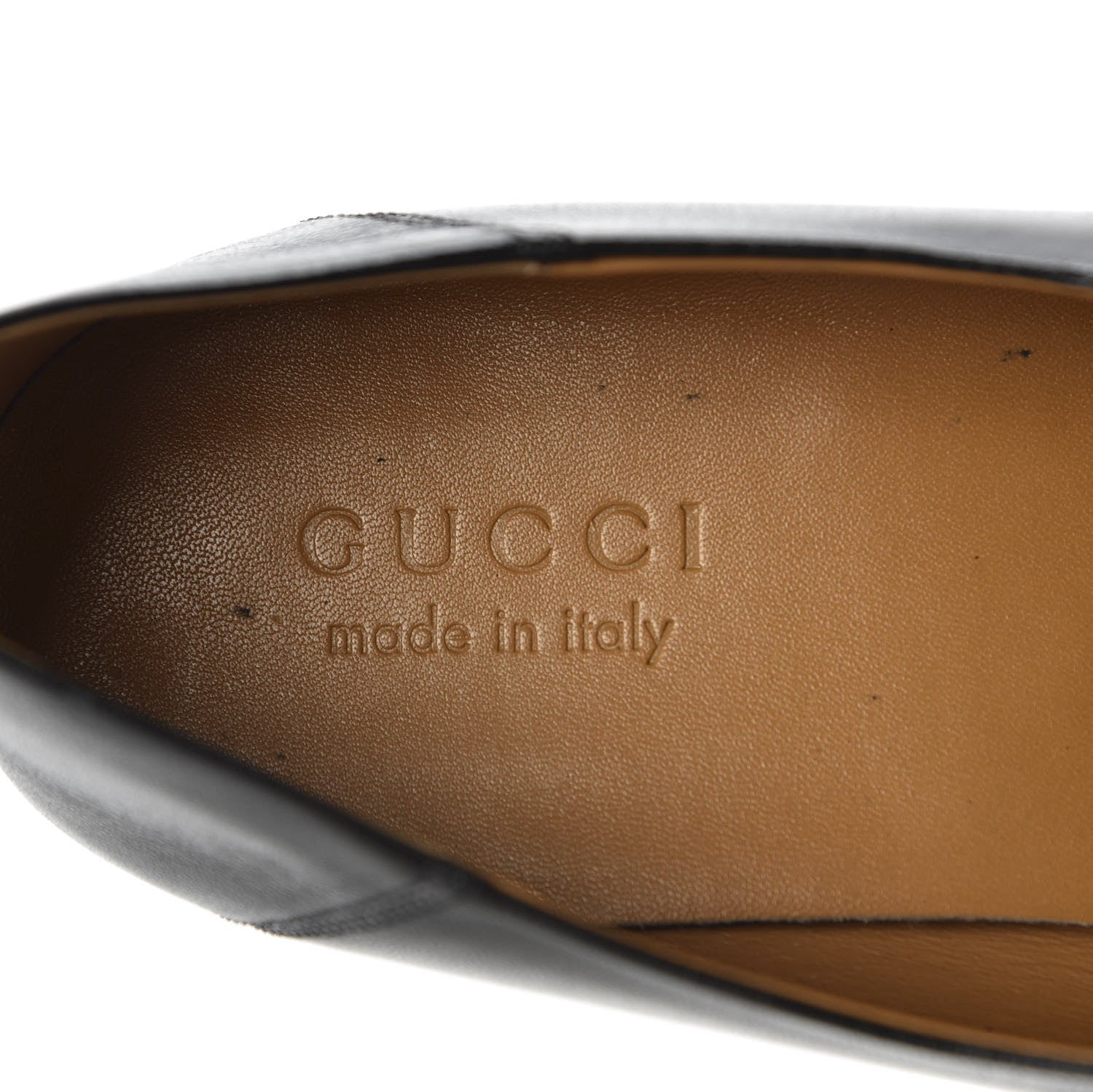 Gucci Goatskin Mens Horsebit Loafers 10 Black 7 of 11