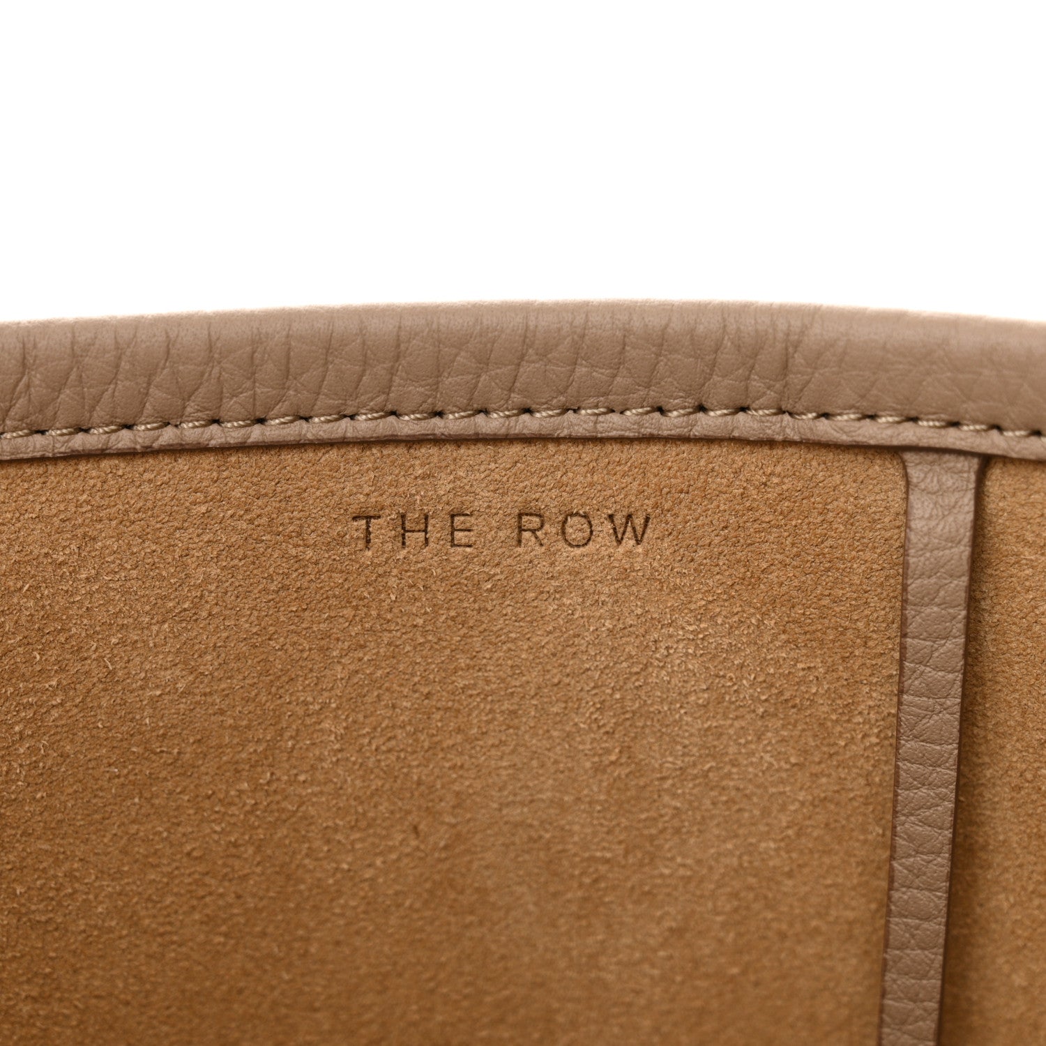The Row Grained Calfskin Medium N/S Park Tote Dark Taupe 6 of 10