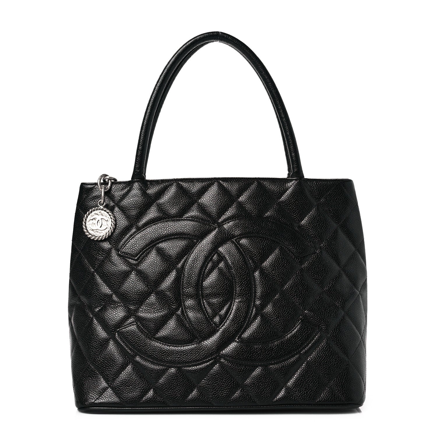 Chanel Caviar Quilted Medallion Tote Black 1 of 6
