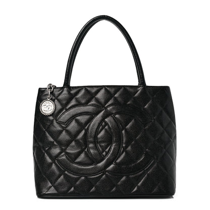 Chanel Caviar Quilted Medallion Tote Black 1 of 6