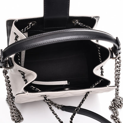 Chanel Caviar Quilted Small CC Bucket Bag Grey 6 of 9
