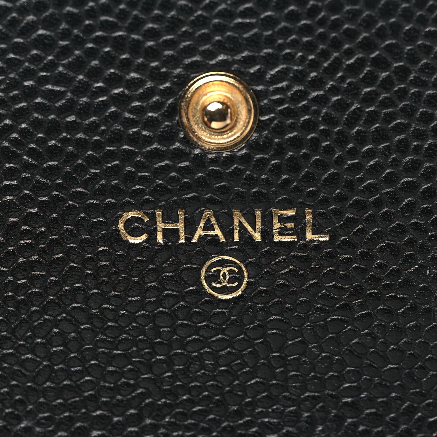 Chanel Caviar Quilted Large Gusset Flap Wallet Black 6 of 10