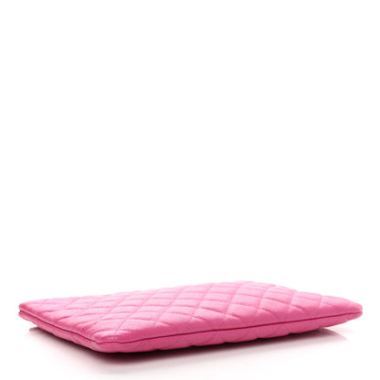 Chanel Caviar Quilted Medium Cosmetic Case Pink 4 of 7