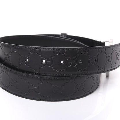 Gucci Guccissima Signature Interlocking G 40mm Belt 95 38 Black 5 of 5
