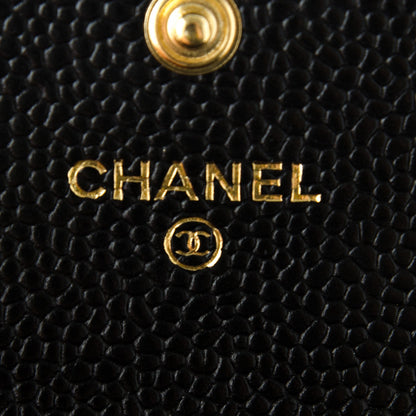 Chanel Caviar Quilted Flap Card Holder Black 6 of 8