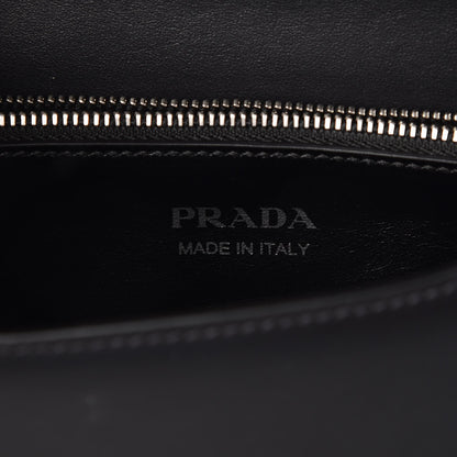 Prada City Calfskin Saffiano Racing Logo Elektra Shoulder Bag Fuxia Black 6 of 6