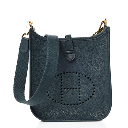 Hermes Taurillon Clemence Evelyne TPM Vert Cypress 1 of 10