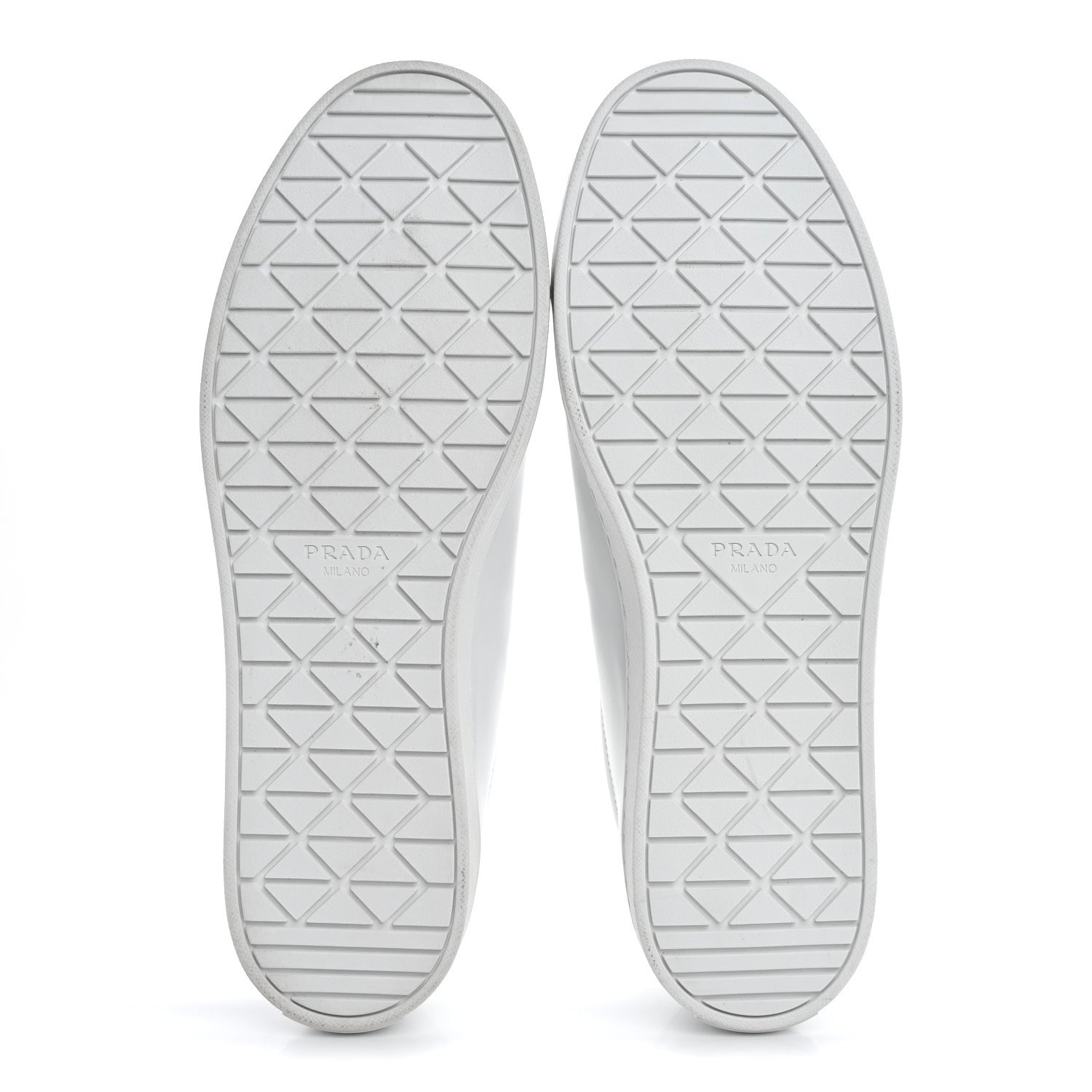 Prada Spazzolato Rois Triangle Logo Mens Low Top Sneakers 9.5