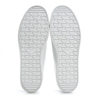 Prada Spazzolato Rois Triangle Logo Mens Low Top  Sneakers 9.5 White Black 6 of 14