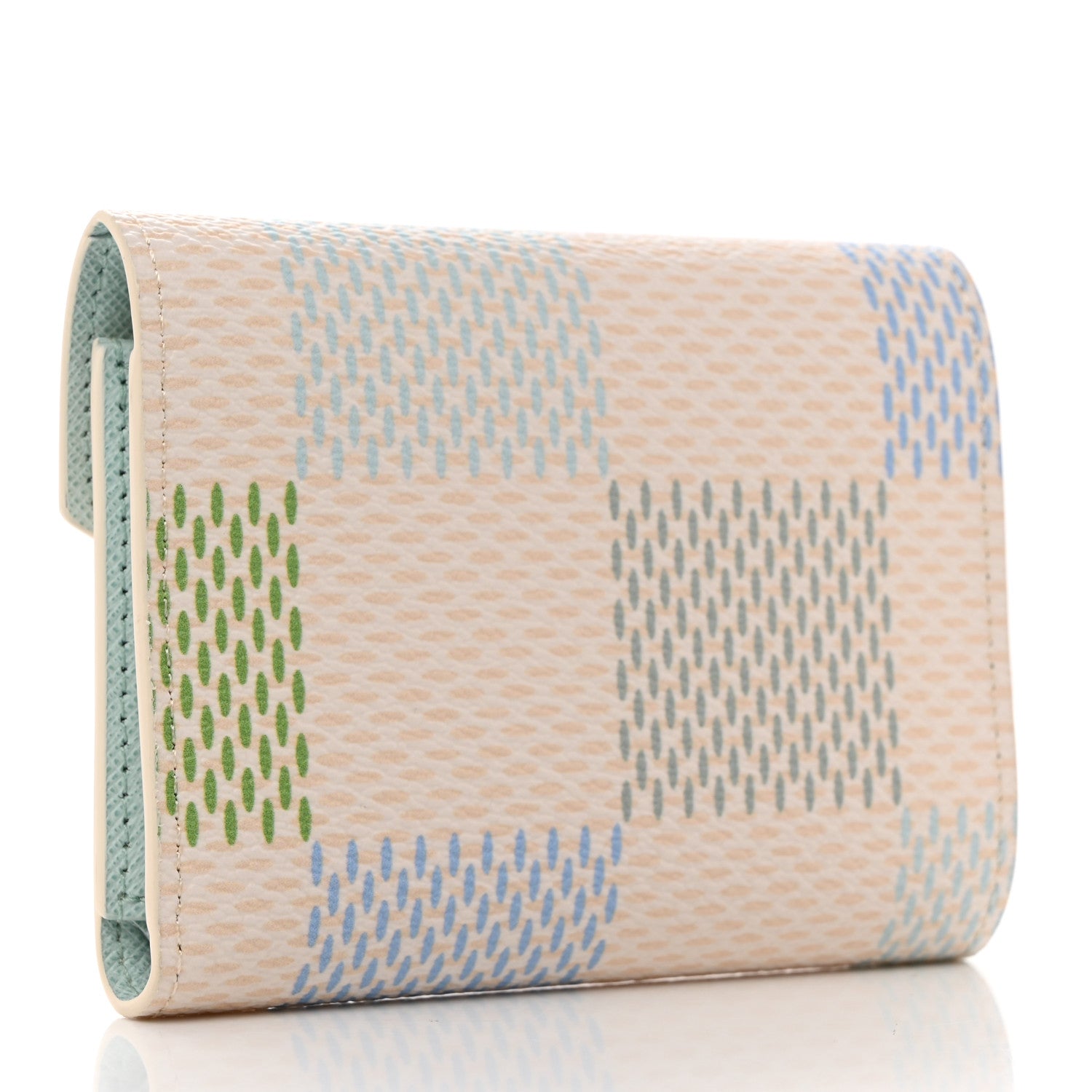 Louis Vuitton Giant Damier Victorine Wallet Pistache 3 of 6