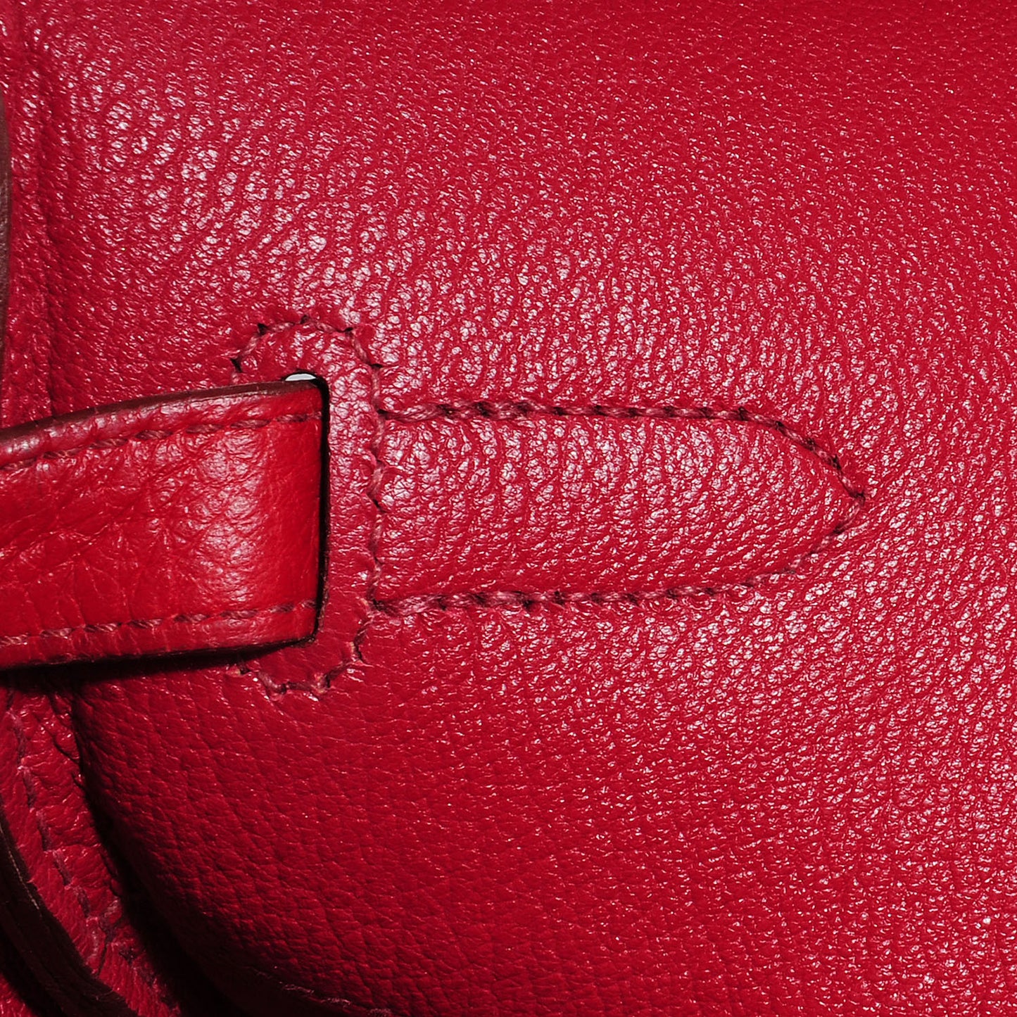 Taurillon Clemence Birkin 40 Rouge Garance