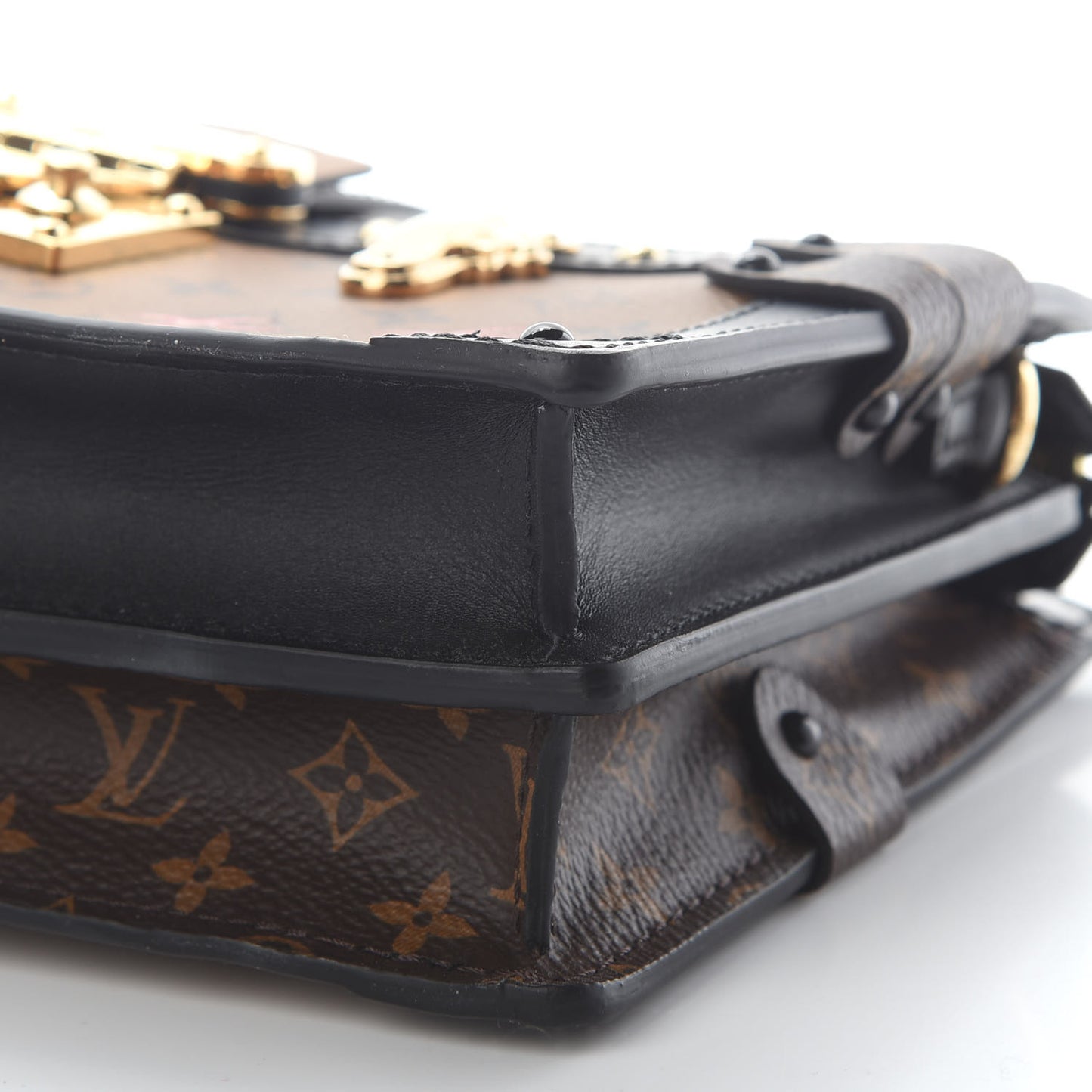 Reverse Monogram Trunk Clutch