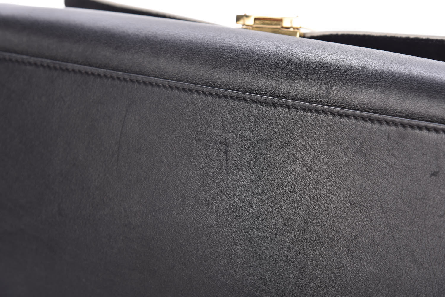 Celine Smooth Calfskin Suede Medium Bi-Color Trapeze Black 14 of 21