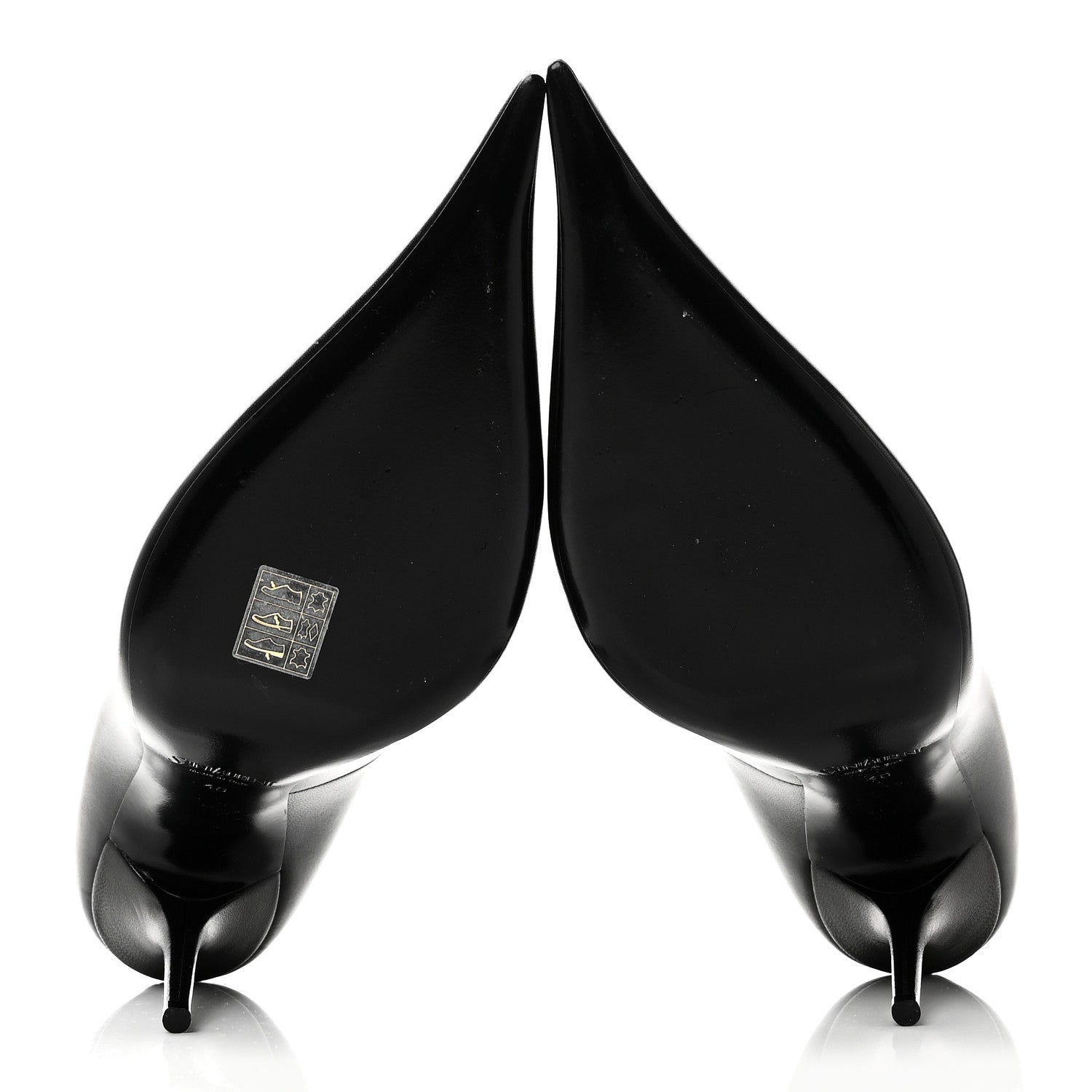 Saint Laurent Lambskin Elysee Pumps 40 Black 7 of 9