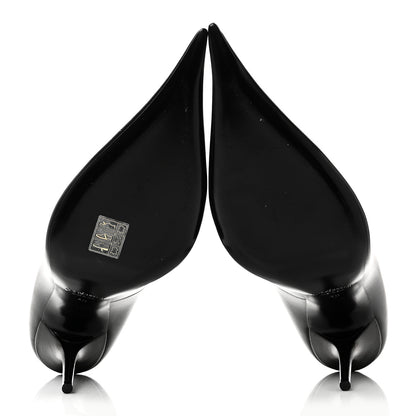 Saint Laurent Lambskin Elysee Pumps 40 Black 7 of 9