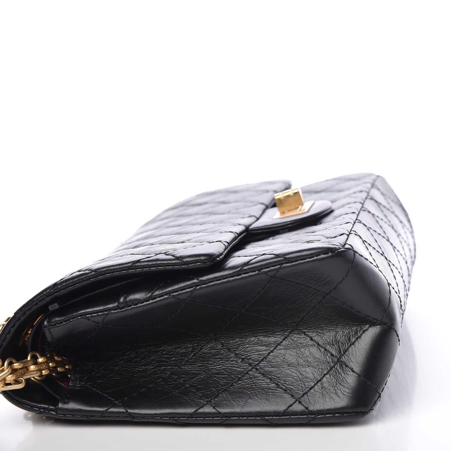 Chanel Aged Calfskin Quilted 2.55 Reissue 225 Flap Black 9 of 9