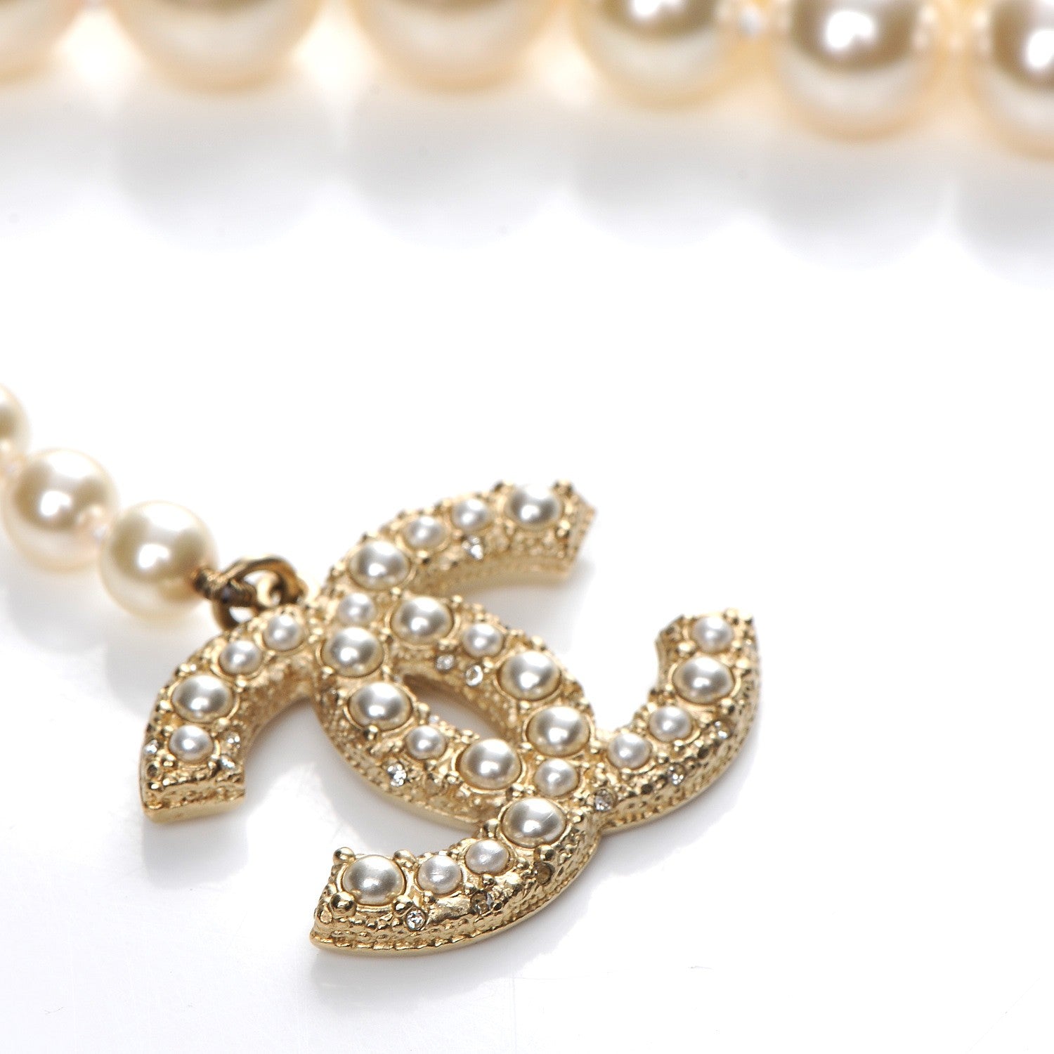 Chanel Pearl CC Double Strand Belt Gold 4 of 8
