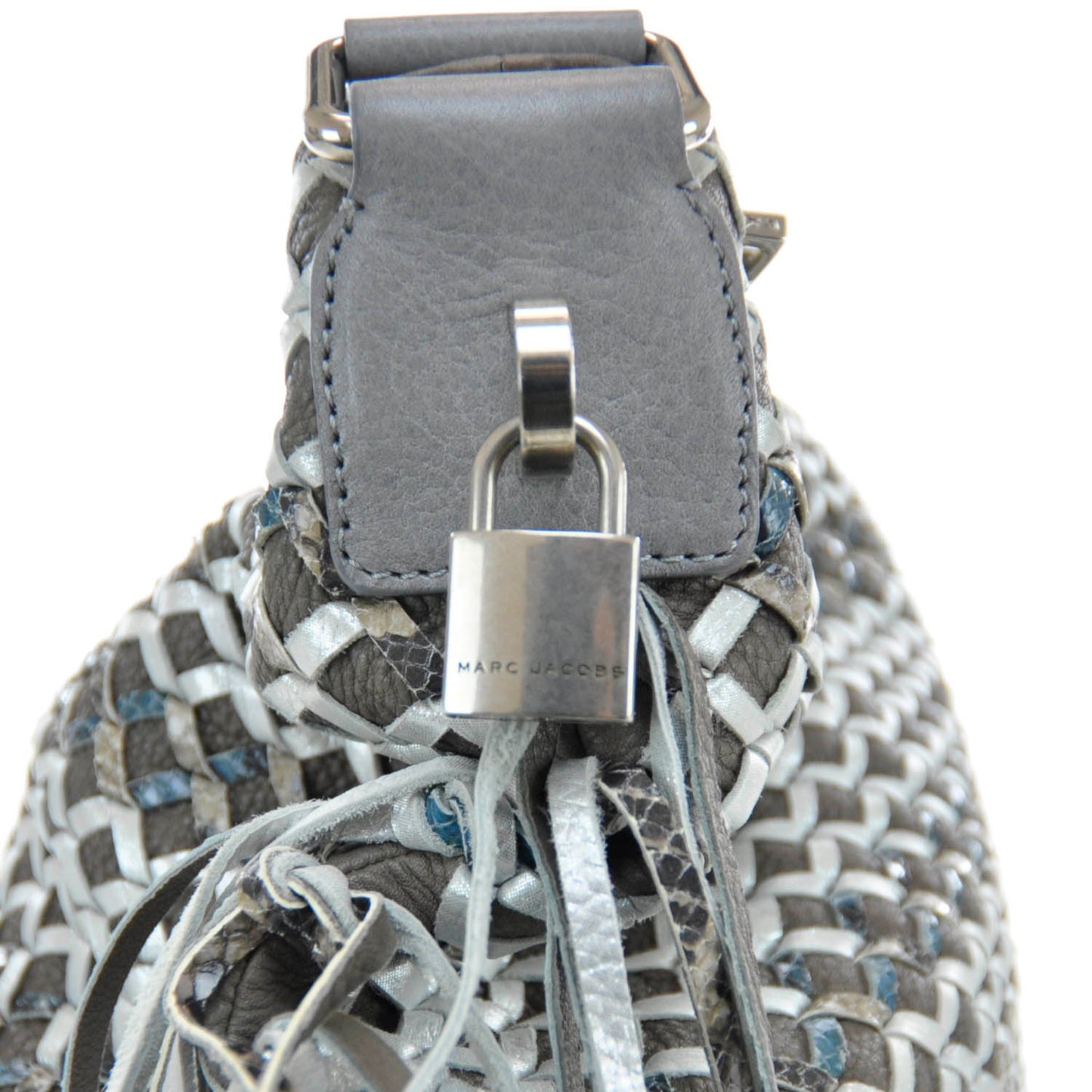 Woven Leather Boho Fringe Hobo
