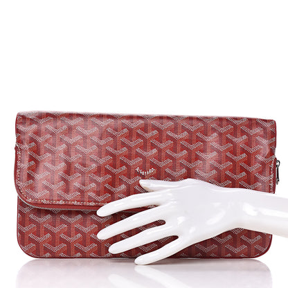 Goyard Goyardine Sainte Marie Soft Clutch Red 2 of 8