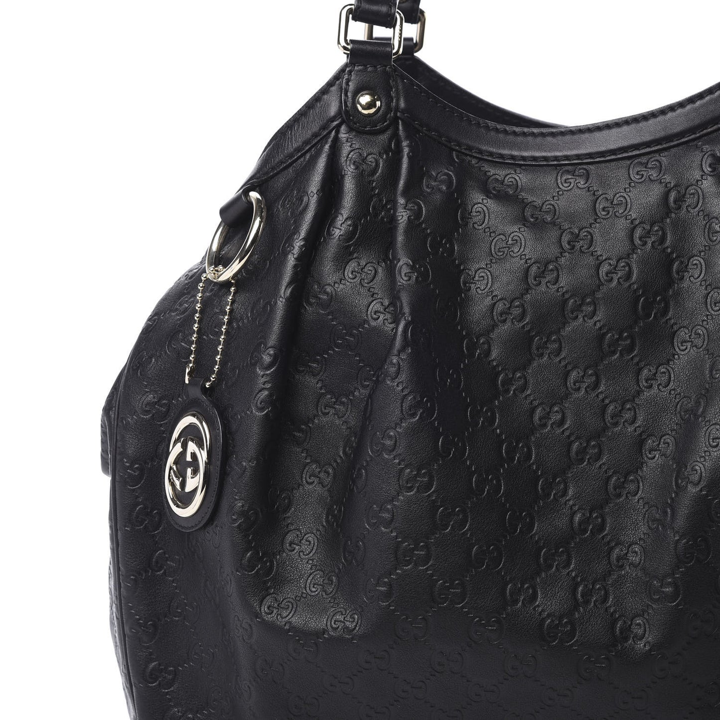 Guccissima Large Sukey Tote Black