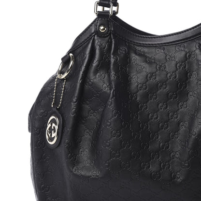 Gucci Guccissima Large Sukey Tote Black 8 of 13