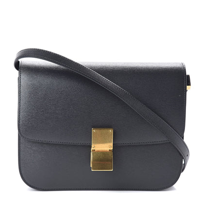Celine Liege Calfskin Medium Classic Box Flap Bag Anthracite 1 of 9
