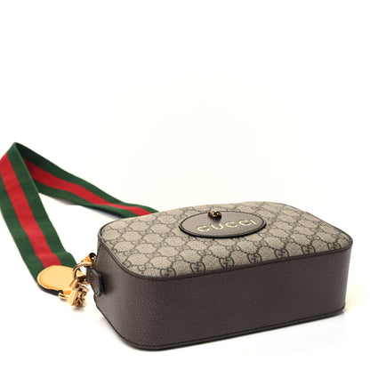 Gucci GG Supreme Monogram Web Neo Vintage Shoulder Bag Beige New Acero Crop 3 of 4