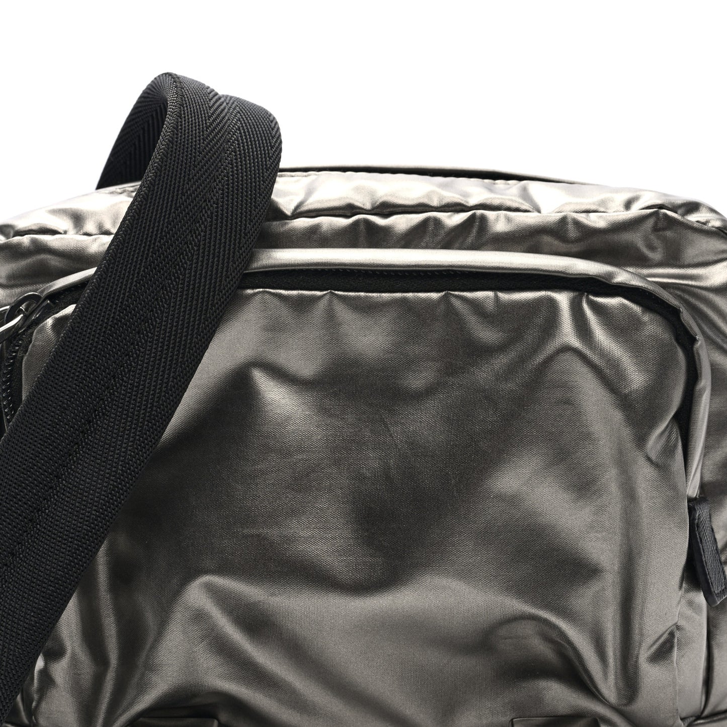 Metallic Nylon Crossbody Bag Ferro