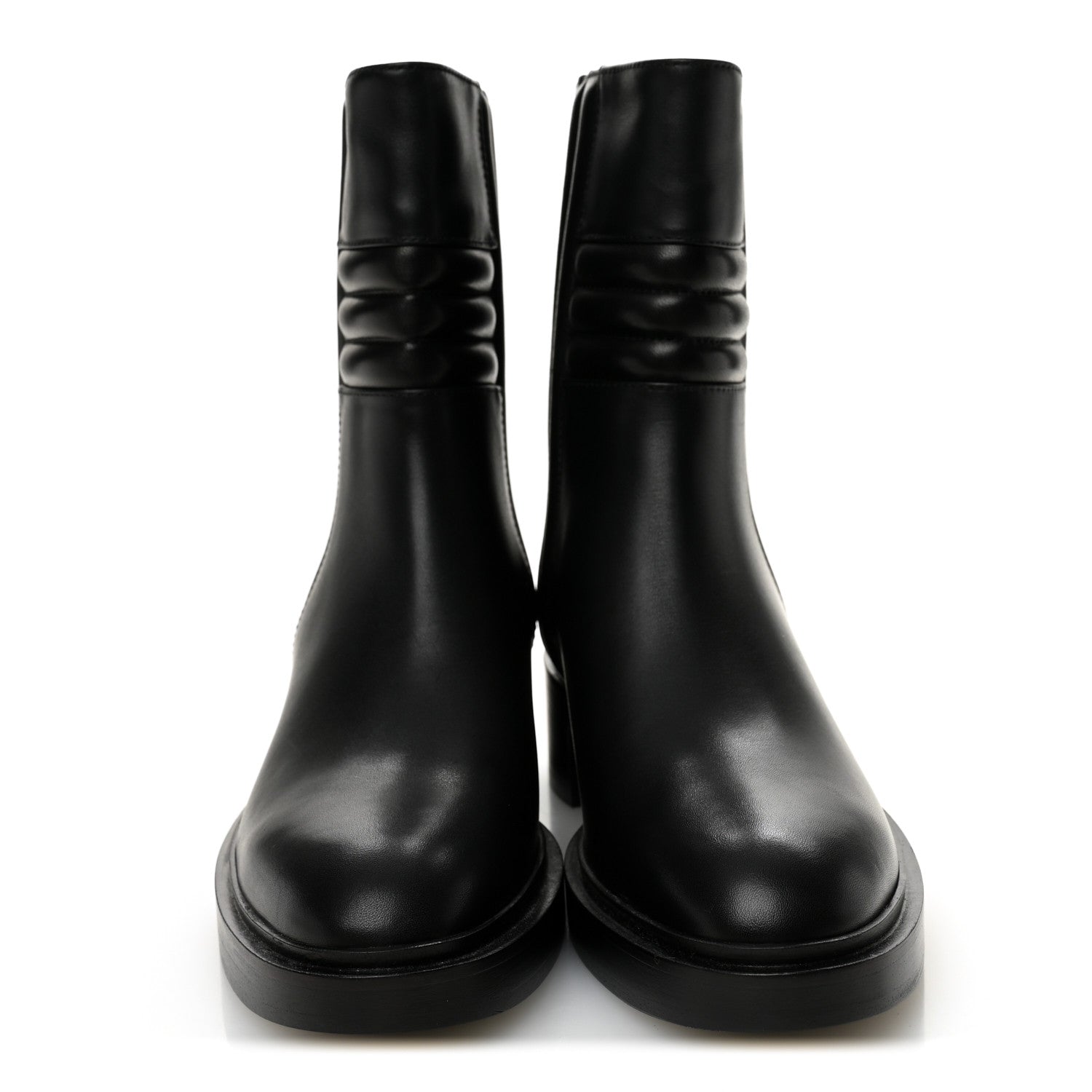 Hermes Calfskin Harper Ankle Boots 37.5 Black 2 of 9