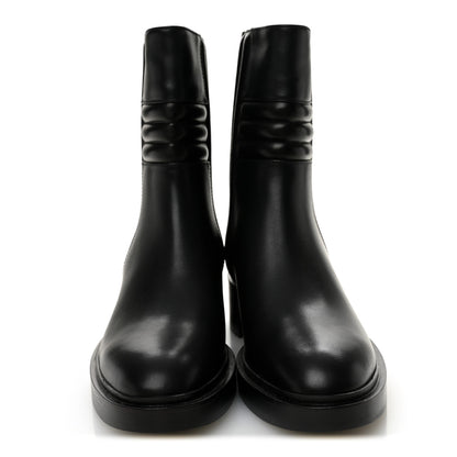 Hermes Calfskin Harper Ankle Boots 37.5 Black 2 of 9