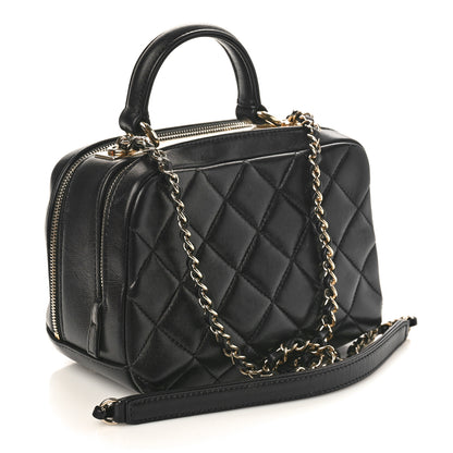 Chanel Lambskin Quilted Small Trendy CC Bowling Bag Black 2 of 10