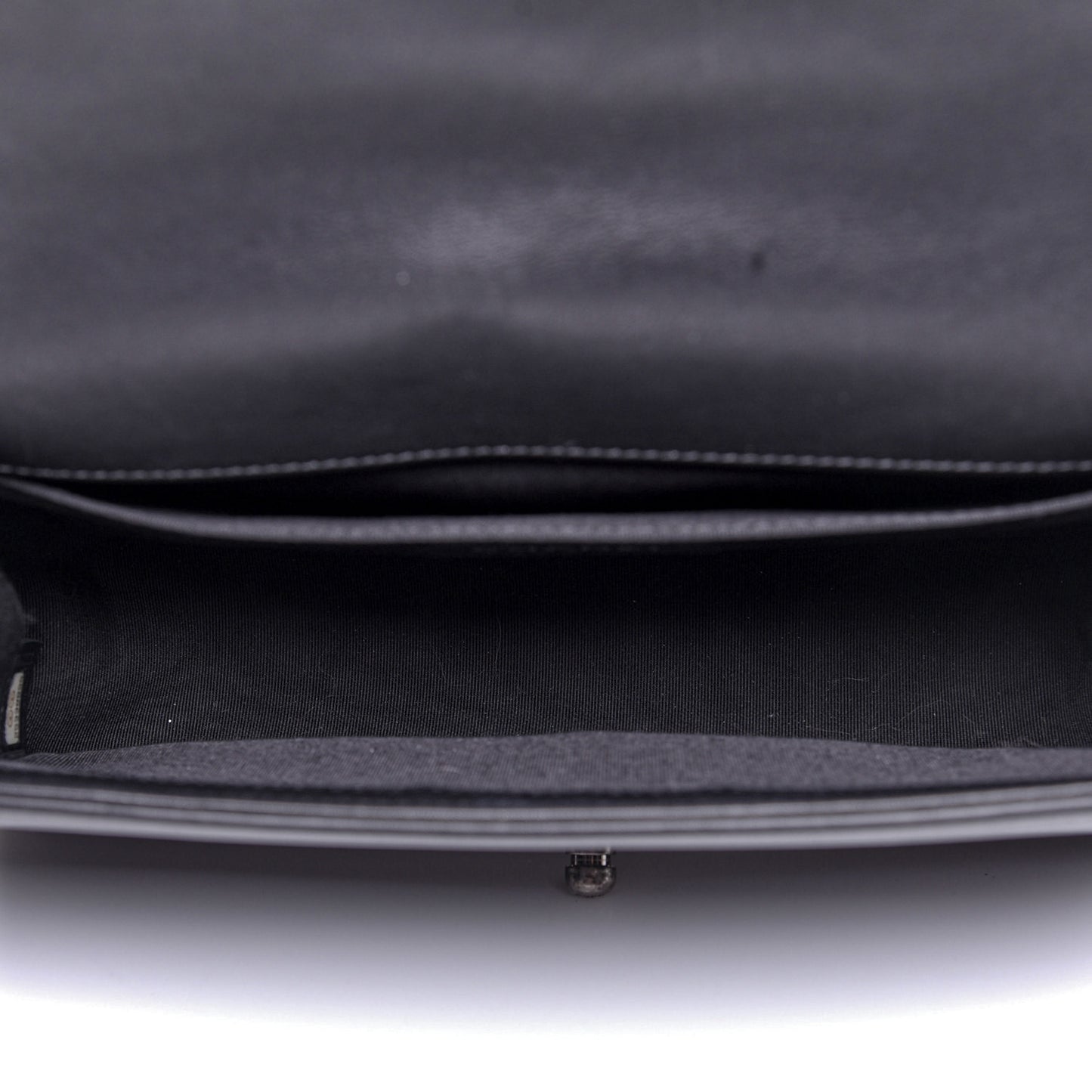 Calfskin Quilted Medium Boy Flap Black