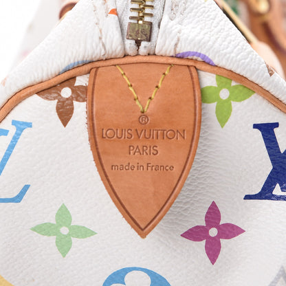Louis Vuitton Monogram Multicolor Speedy 30 White 6 of 14