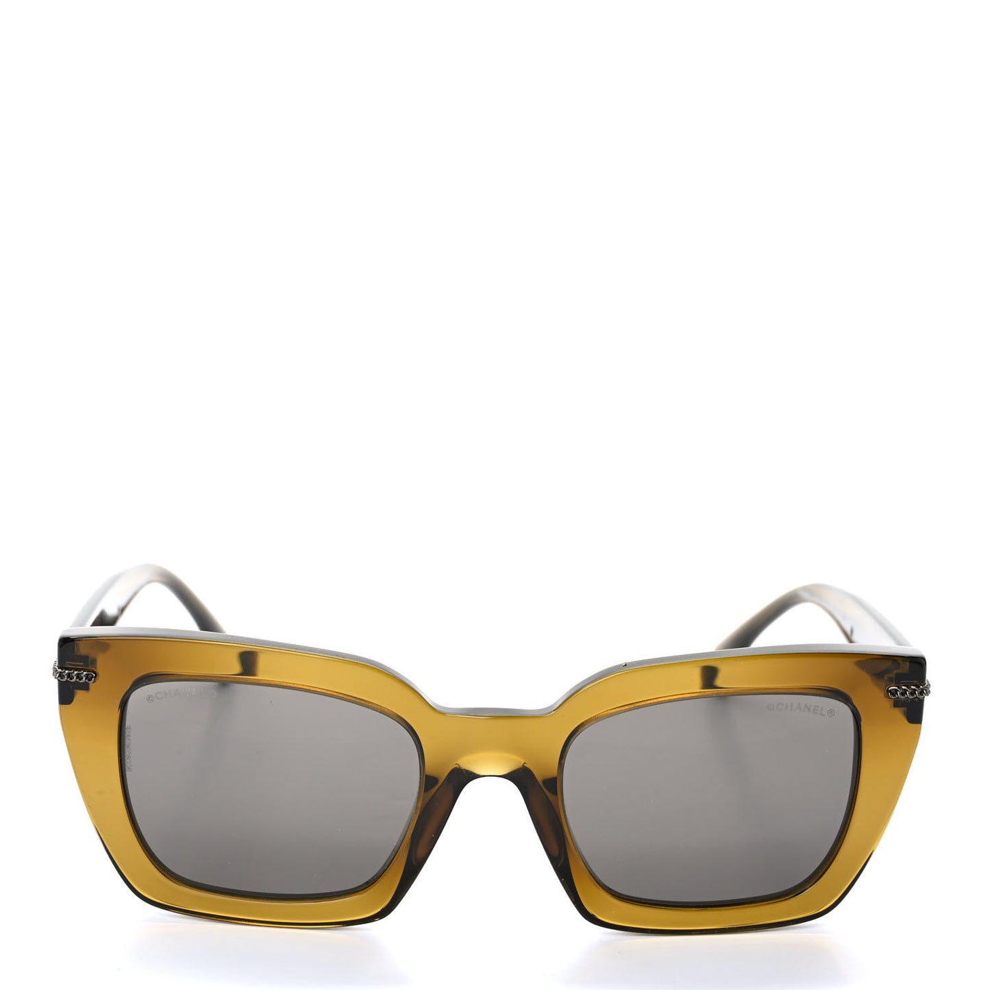 Acetate Square Sunglasses 5509 Khaki