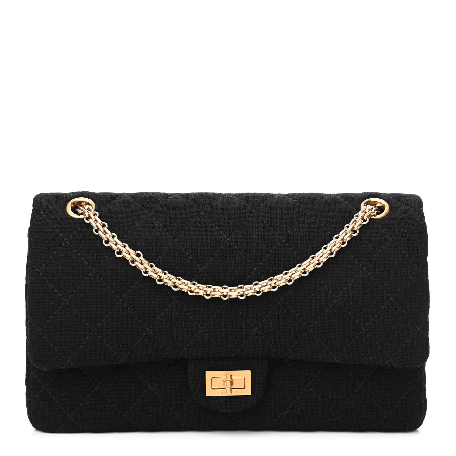Chanel Jersey Quilted 2.55 Reissue 226 Flap Black 1 of 10