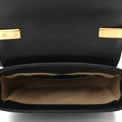 Chloe Shiny Calfskin Suede Mini C Double Carry Black 4 of 9