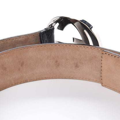 Gucci Guccissima Interlocking G Belt 95 38 Black 6 of 8