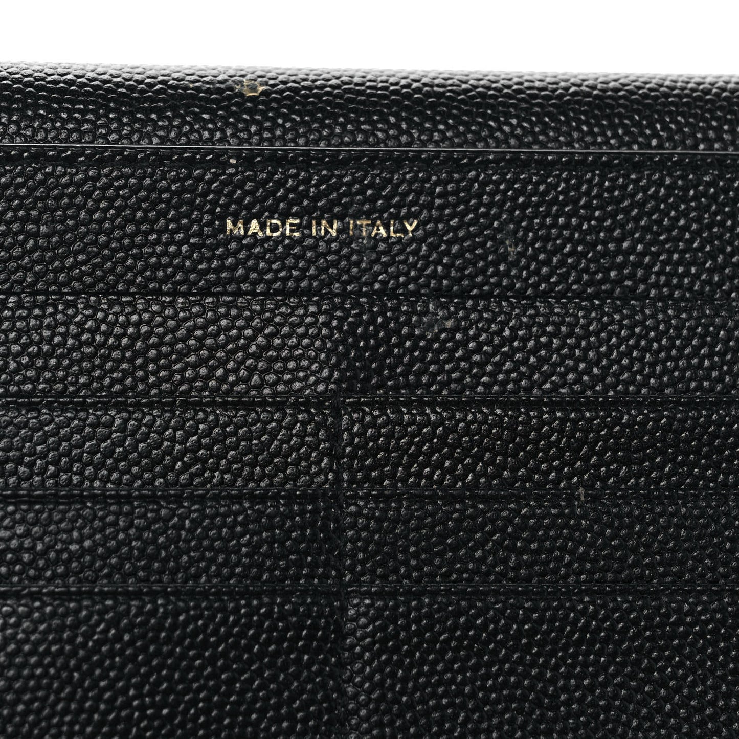 Grain De Poudre Embossed Monogram Uptown Large Wallet Black