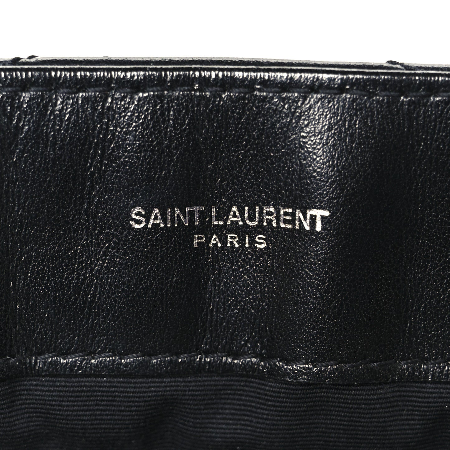 Calfskin Y Quilted Monogram Large Loulou Chain Satchel Black