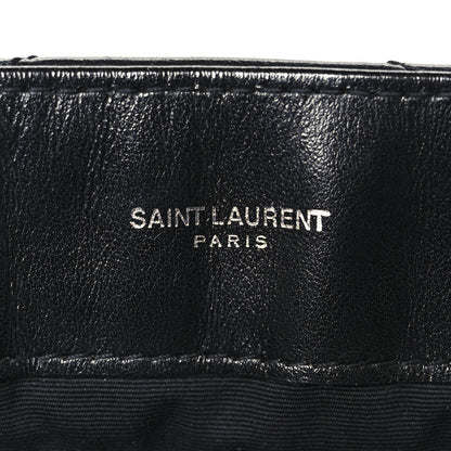 Saint Laurent Calfskin Y Quilted Monogram Large Loulou Chain Satchel Black 6 of 11