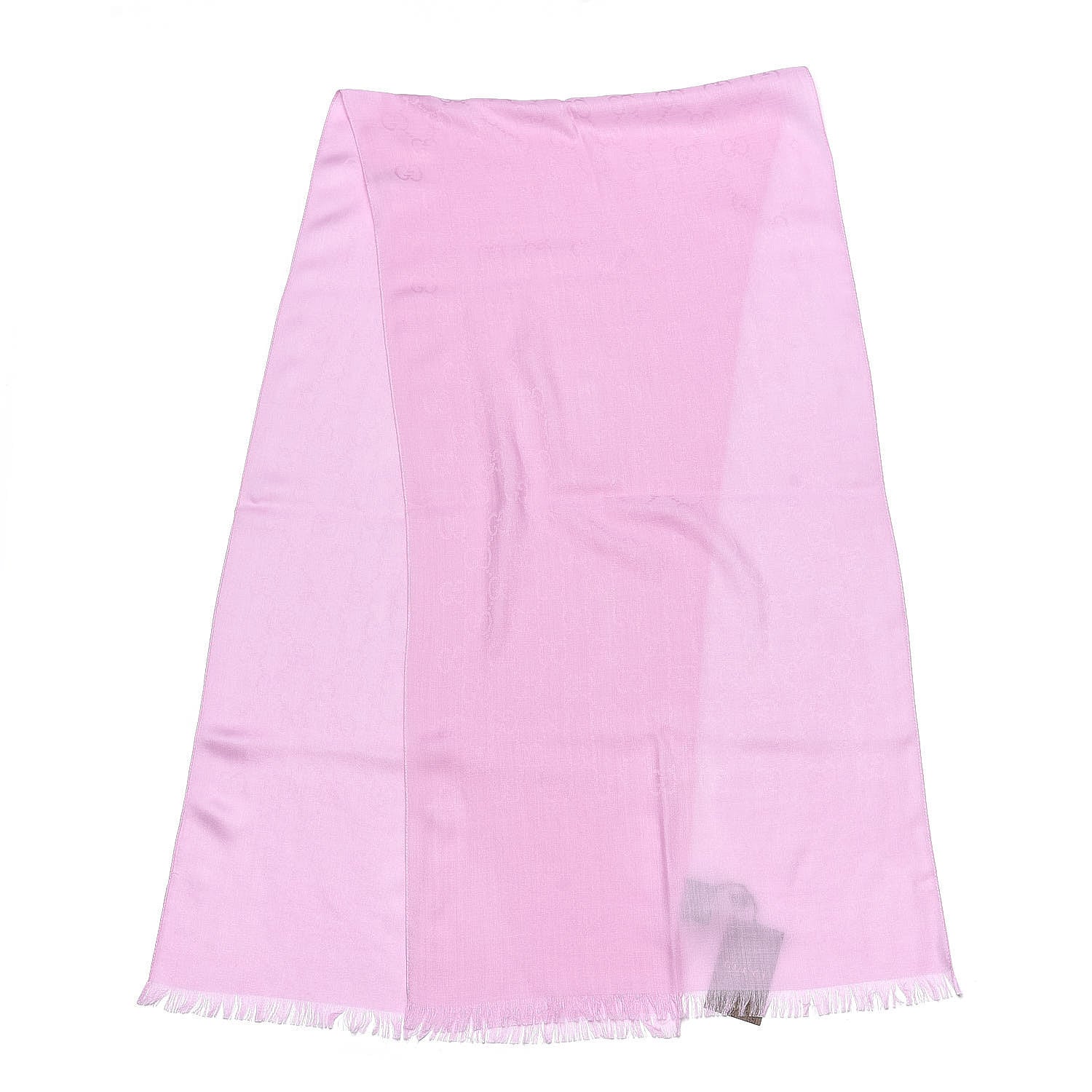 Gucci Wool Silk GG Monogram GGNat Scarf Rose 3 of 5