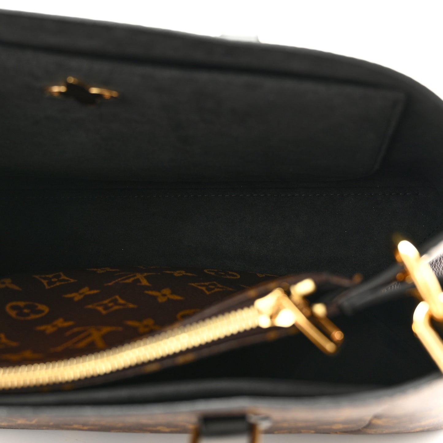 Monogram Flower Tote Black