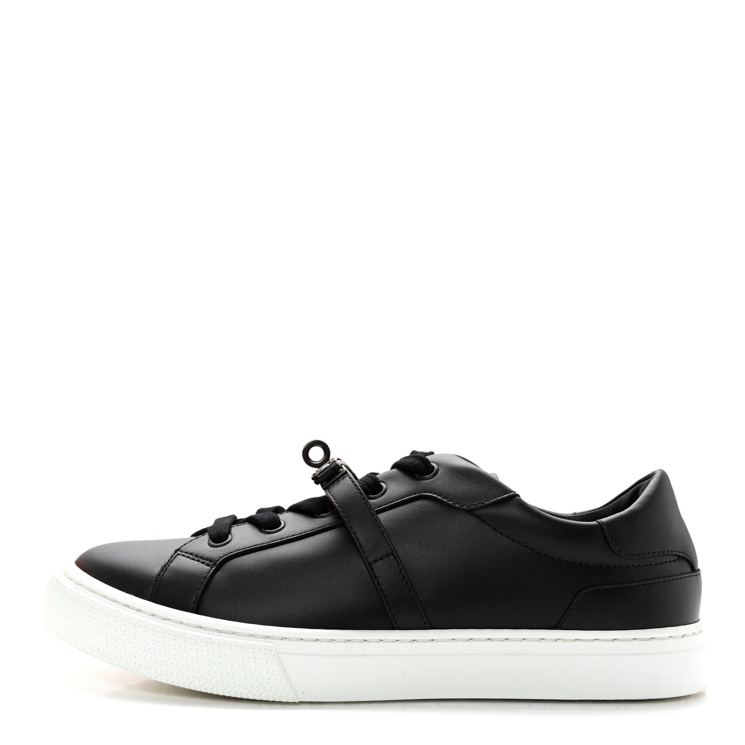 Hermes Calfskin Day Sneakers 38 Black 1 of 9