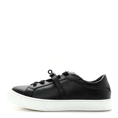 Hermes Calfskin Day Sneakers 38 Black 1 of 9