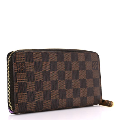 Louis Vuitton Damier Ebene Illustre Zippy Wallet Violet 3 of 9