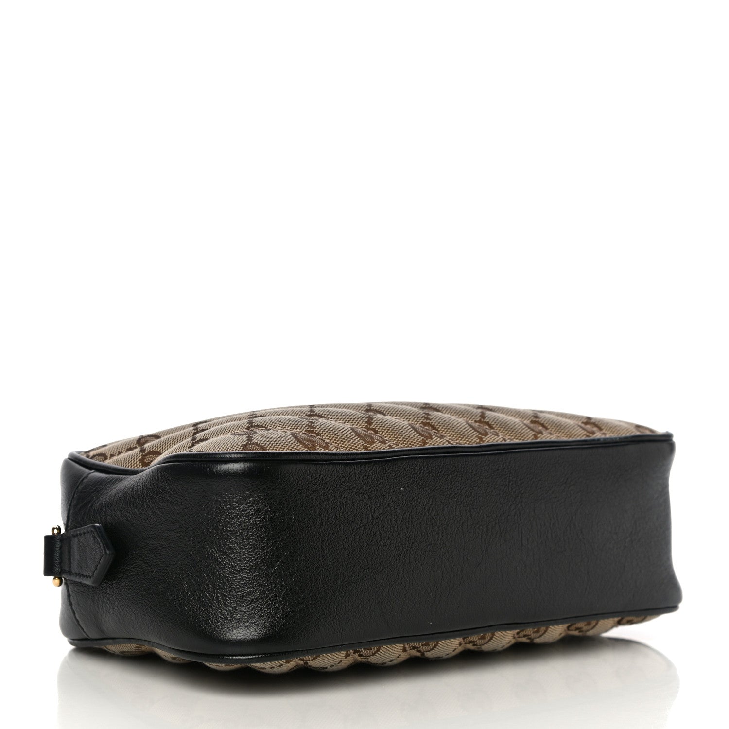 Gucci Monogram Matelasse Diagonal Small GG Marmont Chain Shoulder Bag Beige Black 4 of 15