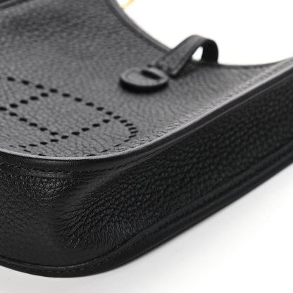Hermes Taurillon Clemence Evelyne TPM Black 8 of 10