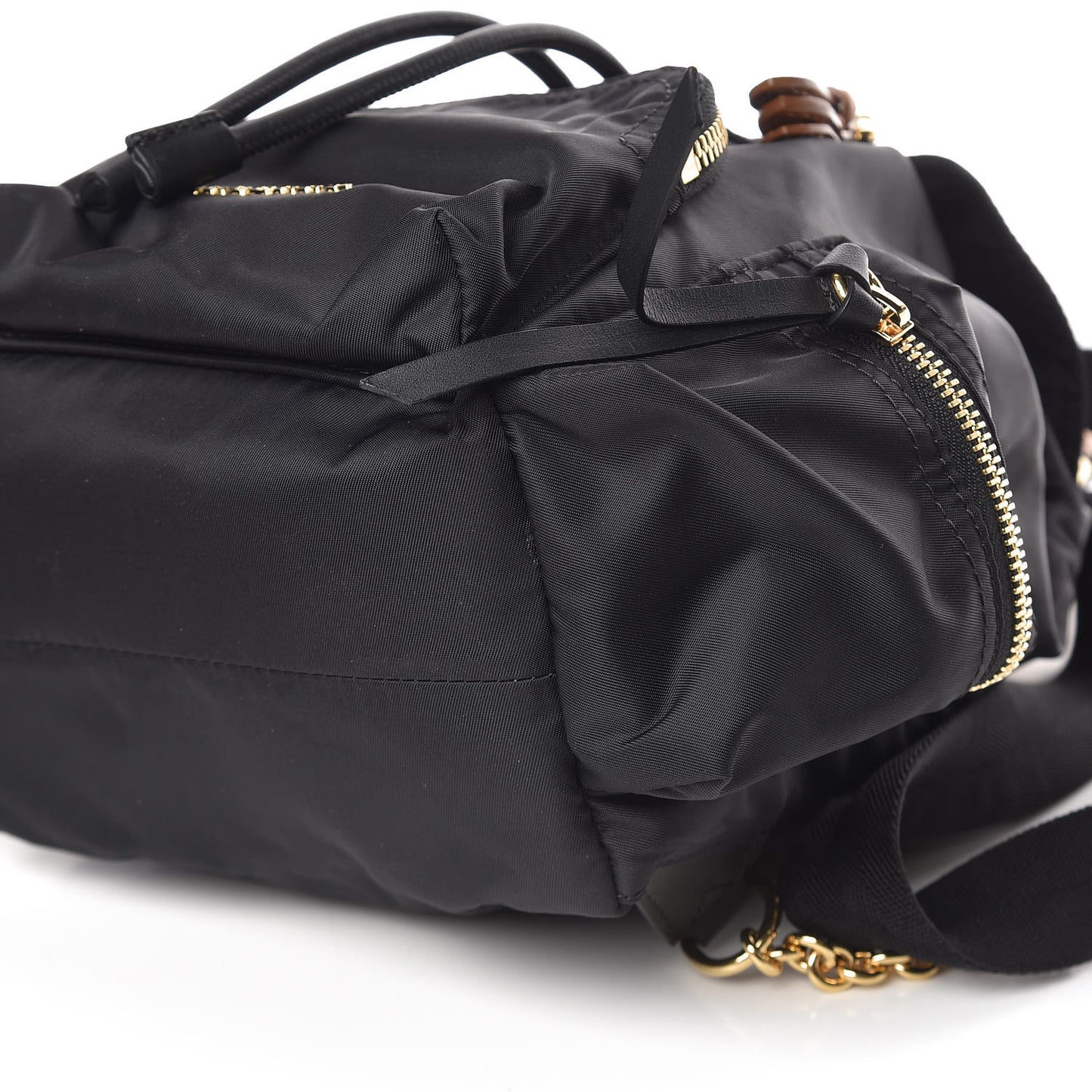 Nylon Small Rucksack Backpack Black