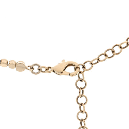 Chanel Crystal CC Chain Short Necklace Gold 4 of 4