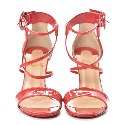 Christian Louboutin Patent Calfskin Choca 100 Sandals 36 Bisou 2 of 9